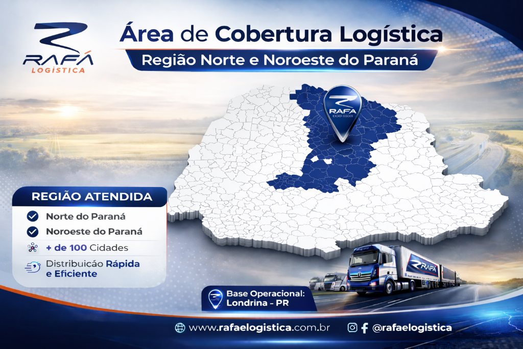 Mapa da Região Norte e Noroeste do Paraná